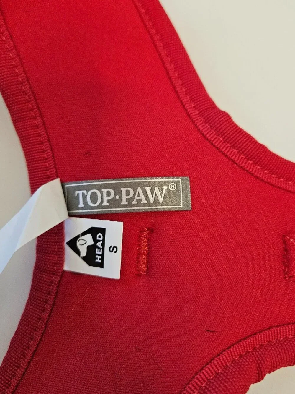 Top Paw Instant Comfort adjustable harness Nylon/mesh Red size S